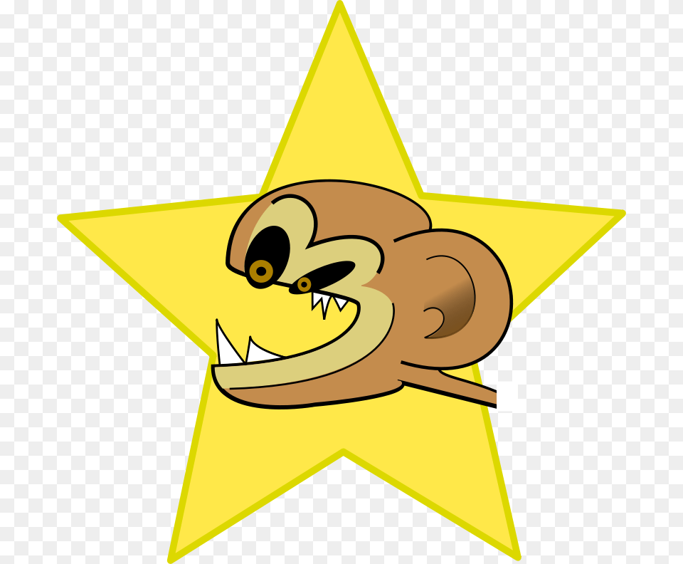 Anonymous Crazy Monkey, Star Symbol, Symbol Png