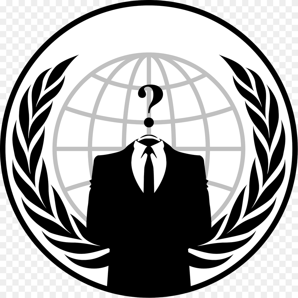 Anonymous Emblem Clipart, Symbol, Person, Man, Male Free Transparent Png