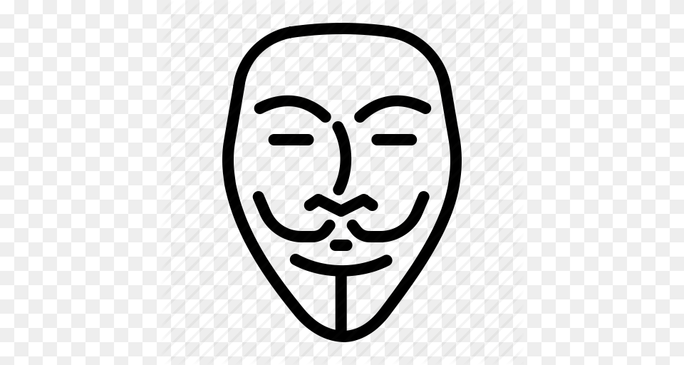 Anonymous Fawkes Guy Mask Vendetta Icon, Photography, Face, Head, Person Free Transparent Png