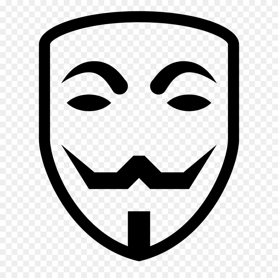 Anonymous Mask Clip Art, Gray Free Png Download