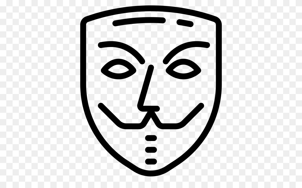 Anonymous Mask Clipart Nice Clip Art, Gray Png