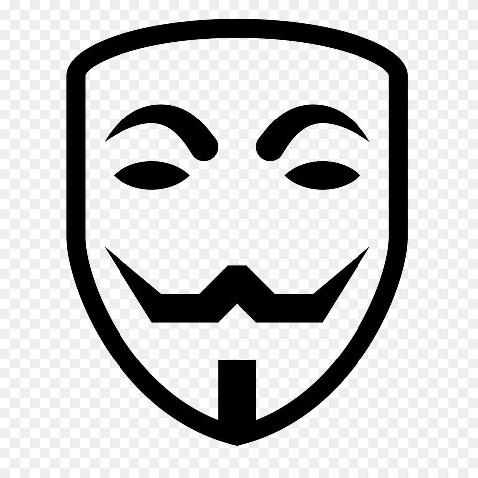 Anonymous Mask Icon, Gray Free Transparent Png