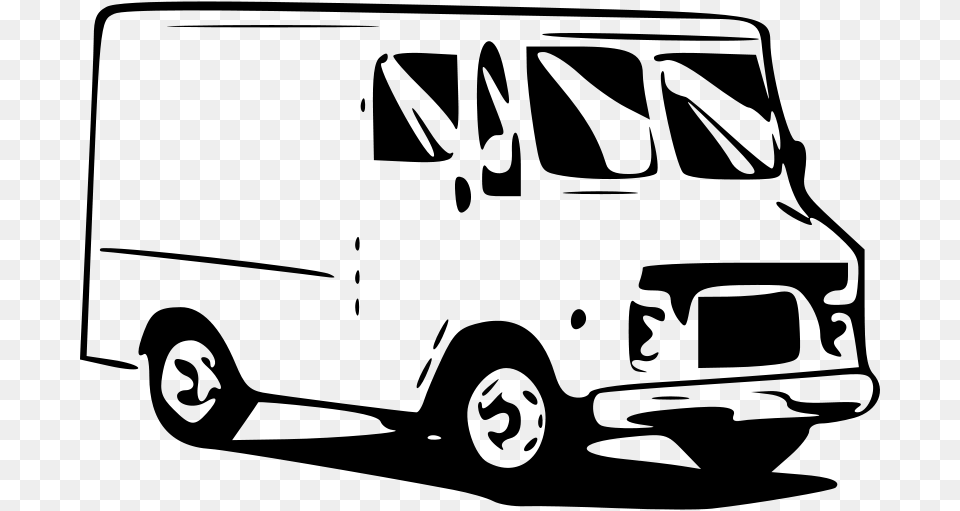 Anonymous Small Truck, Gray Free Transparent Png