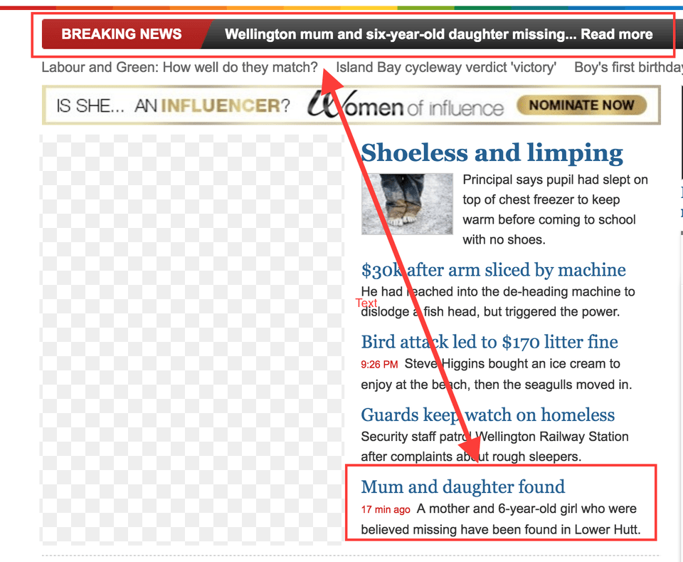 Another Blatant Example Of The Misuse Of Stuff39s Quotbreaking Example Of Banner In Newspaper, File, Webpage, Page, Text Free Transparent Png