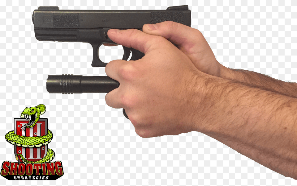 Another Common Technique Is Known As The Rogers Grip Airsoft Gun, Firearm, Handgun, Weapon, Adult Png Image