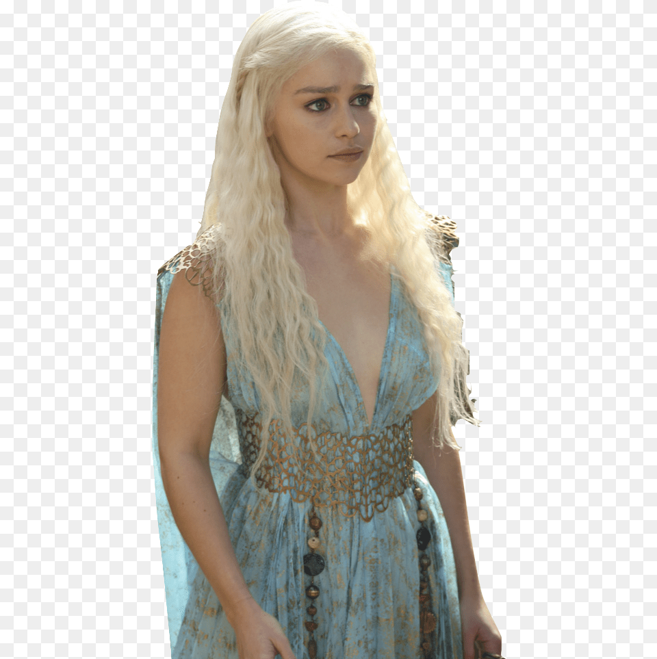 Another Daenerys Stormborn Of House Targaryen From Game Of Thrones Daenerys Targaryen Dress Costume, Adult, Person, Hair, Formal Wear Free Transparent Png