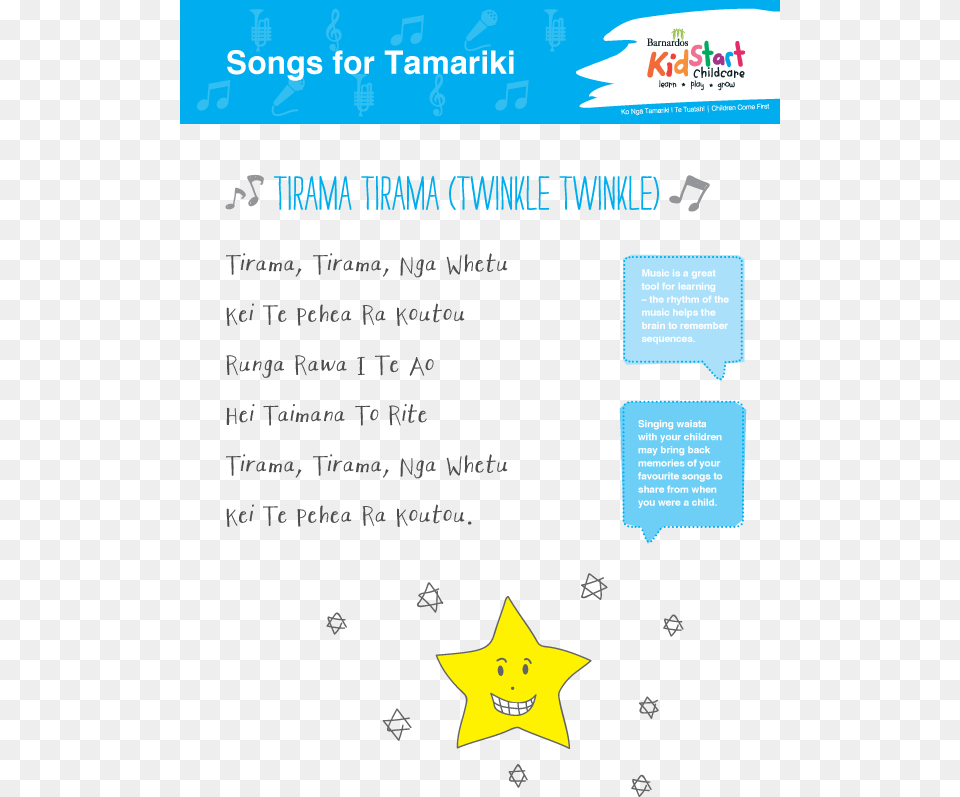 Another Great Sing Along Song This Is The Maori Language Twinkle Twinkle Little Star In Maori, Symbol, Advertisement, Poster, Star Symbol Free Png Download