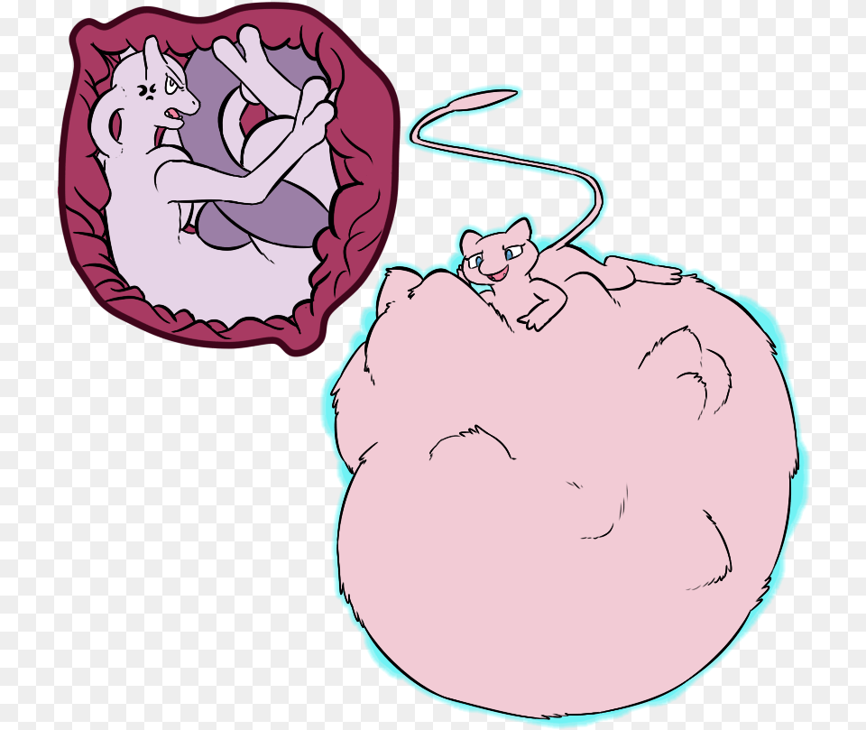 Another Mew Picture Pokemon Mew Vore Mewtwo, Book, Comics, Publication, Face Png Image