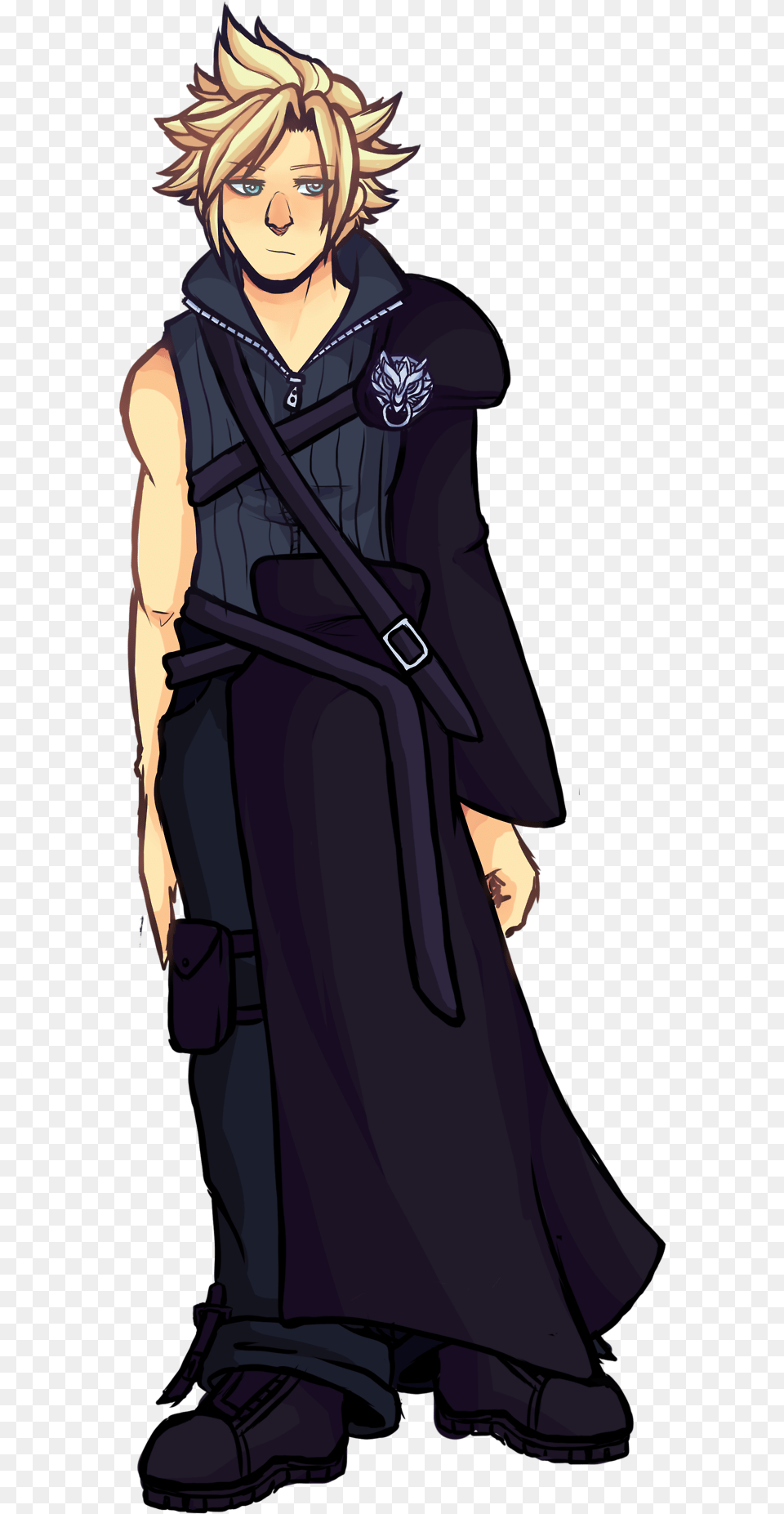 Another Nerds Blog U2014 I Drew My Boy Cloud Strife A Reference Costume, Book, Publication, Comics, Adult Free Png