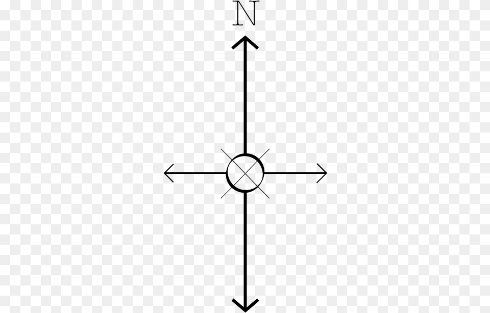 Another Tattoo Idea I Did On Illustrator Compass Showing North Only, Gray Png