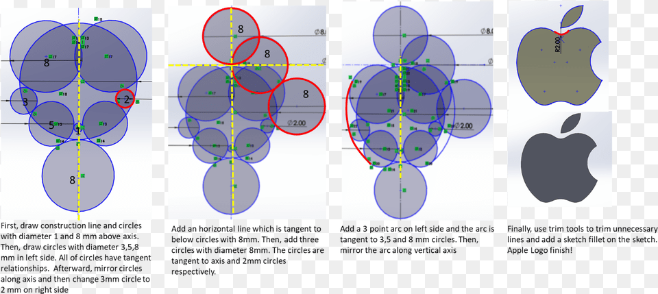 Another Way To Draw In Solidworks Using Golden Logo Apple Aurea, Sphere, Diagram, Chart, Plot Free Png