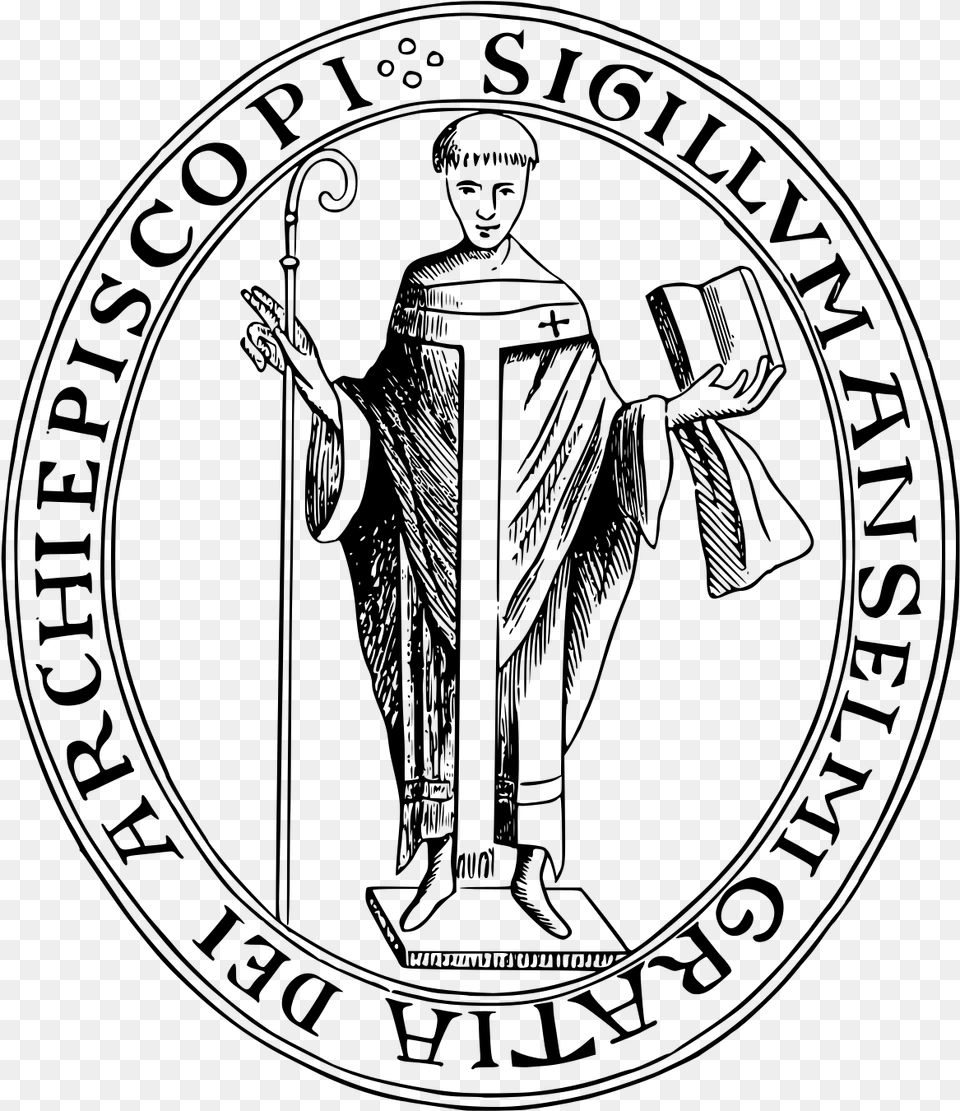 Anselm Of Canterbury, Gray Free Png