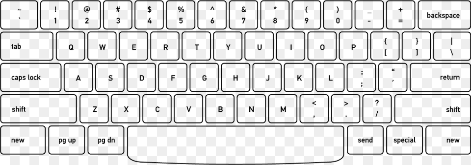 Ansi Clip Art Computer Keyboard, Gray Free Transparent Png