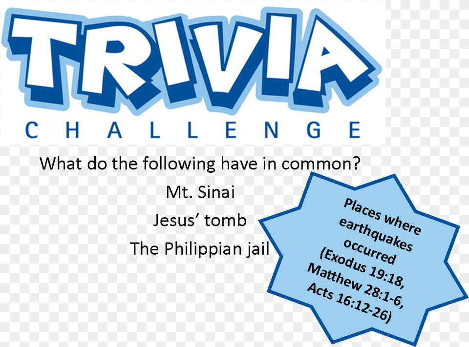 Answer To Previous Trivia Challenge Trivia Challenge, Text, Business Card, Paper Free Png Download