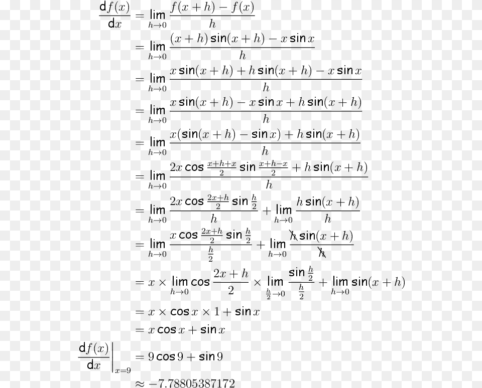Answers Derivative Of Sinx, Gray Png