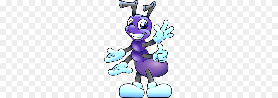 Ant Purple, Cartoon, Book, Comics Png Image