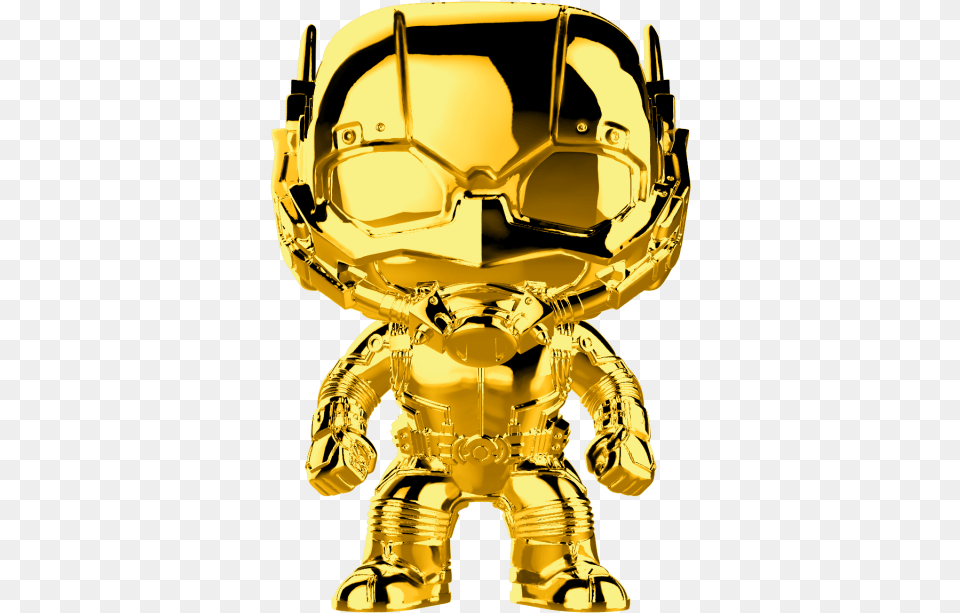 Ant Ant Man Gold Funko Pop, Treasure, Trophy, E-scooter, Transportation Png Image