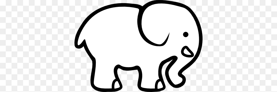 Ant Clipart Black And White, Animal, Elephant, Mammal, Wildlife Free Transparent Png