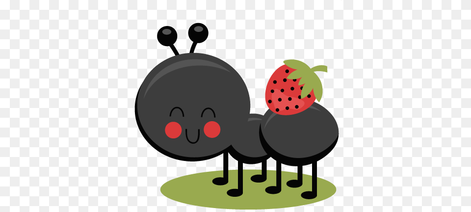Ant Clipart Cute, Berry, Food, Fruit, Plant Png