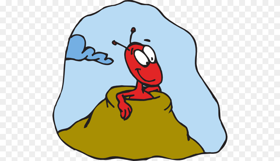 Ant In Hill Clip Art, Cartoon, Bag, Outdoors, Baby Free Png Download