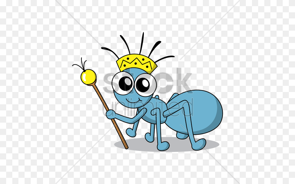 Ant King Pencil And In Color Ant With A Crown Png Image