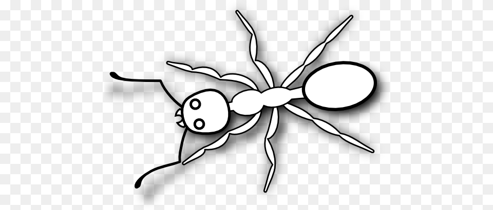 Ant Line Drawing Ant Black And White, Stencil, Animal, Insect, Invertebrate Png Image