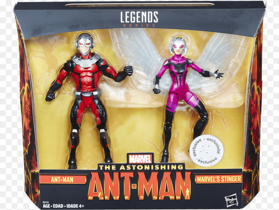 Ant Man And Stinger Ant Man Marvel Legends Two Pack, Adult, Female, Person, Woman Free Png