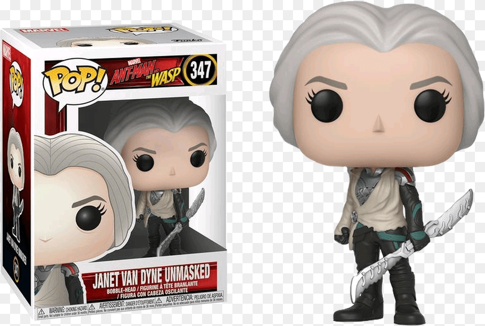 Ant Man And The Wasp Janet Van Dyne Funko Pop, Doll, Toy, Face, Head Free Png Download