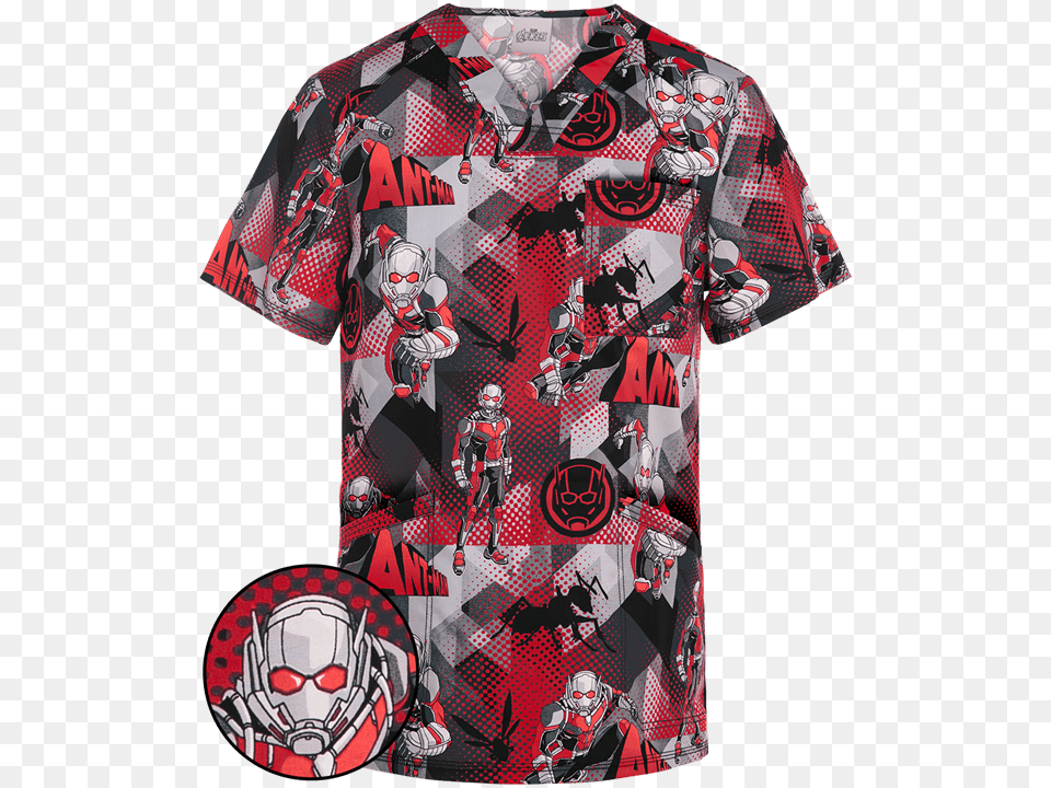 Ant Man Scrub Top, T-shirt, Clothing, Shirt, Sport Png