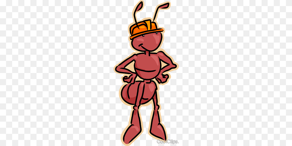 Ant With Hard Hat Royalty Vector Clip Art Illustration, Baby, Person, Animal, Insect Free Transparent Png