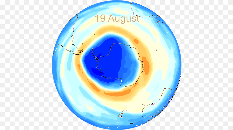 Antarctic Ozone Hole In August Circle, Astronomy, Outer Space, Planet, Globe Free Png