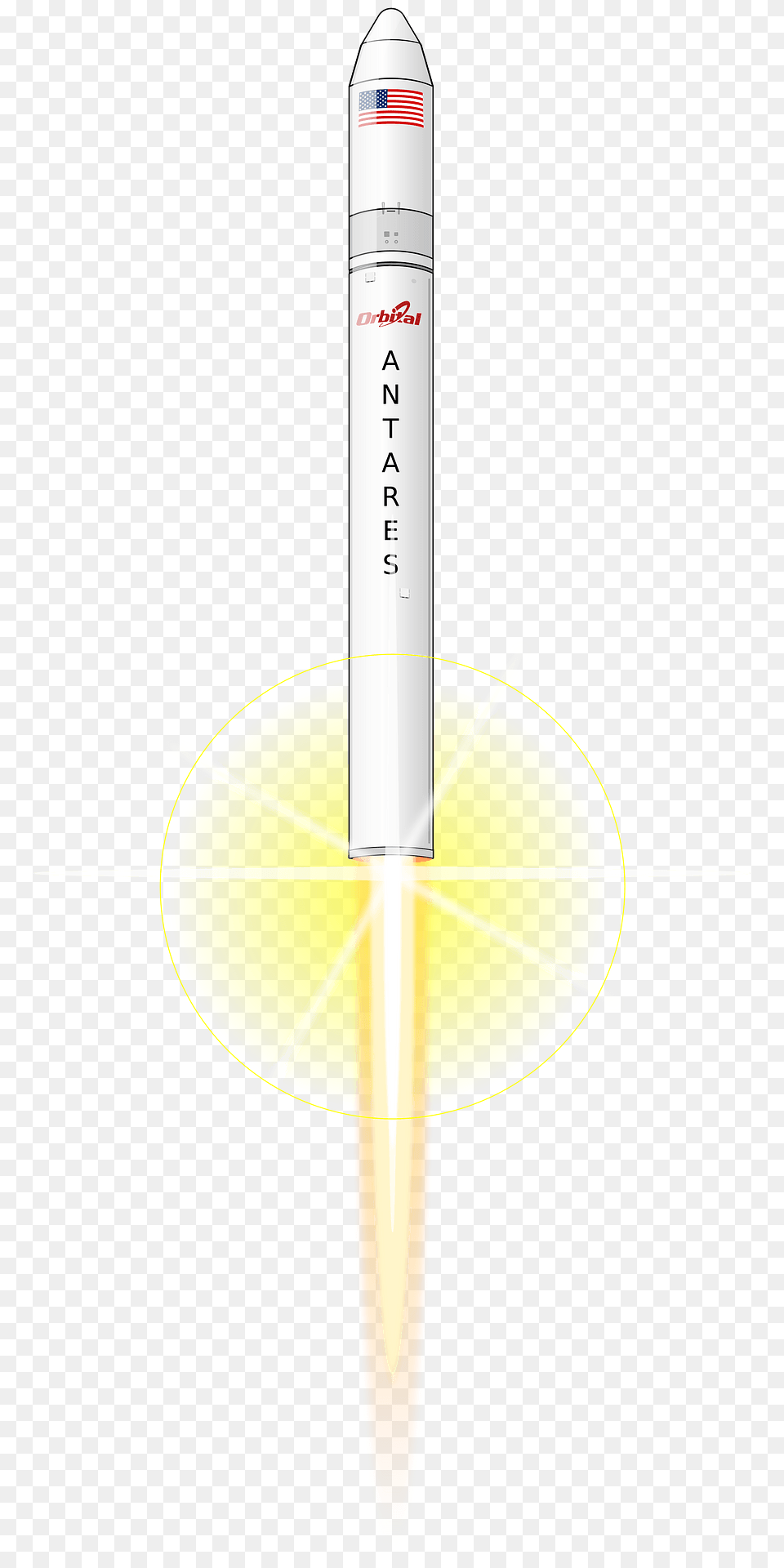 Antares Rocket Taking Off Clipart, Ammunition, Missile, Weapon Free Png