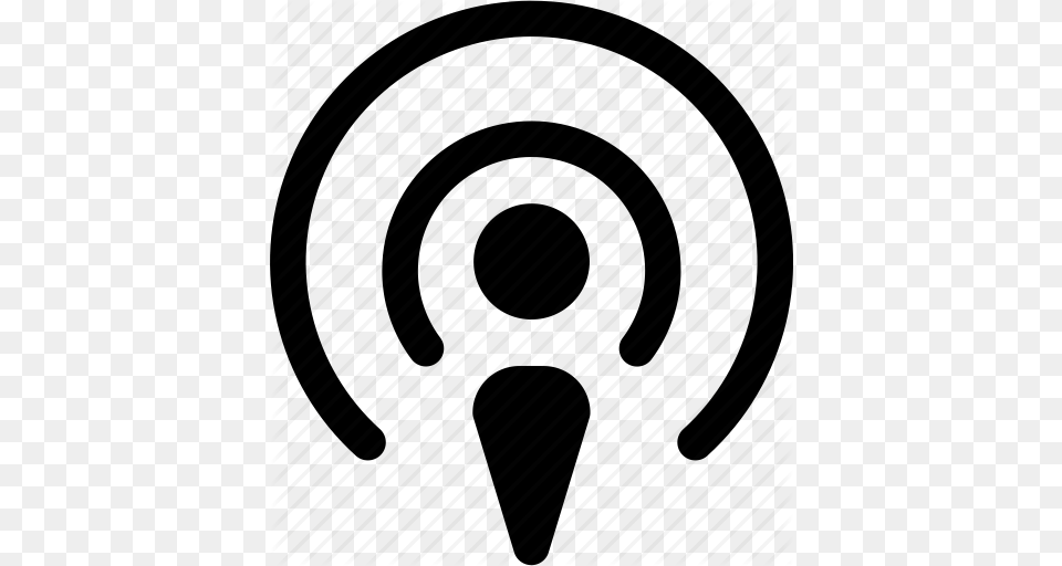 Antenna Broadcast Itunes Mic Microphone Podcast Radio Icon, Spiral, Coil Png