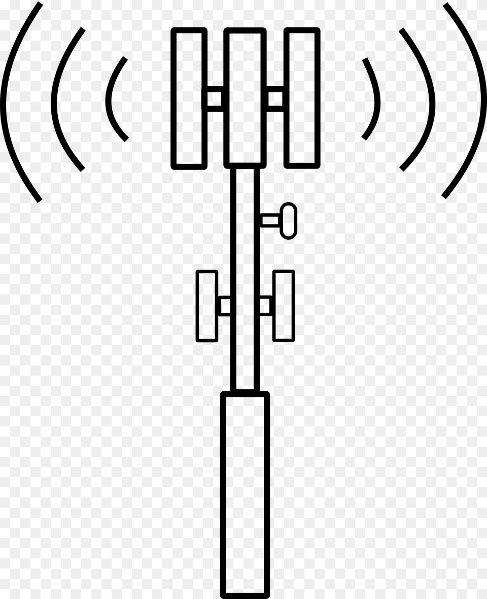 Antenna Cell Phone Tower Icon, Gray Free Transparent Png