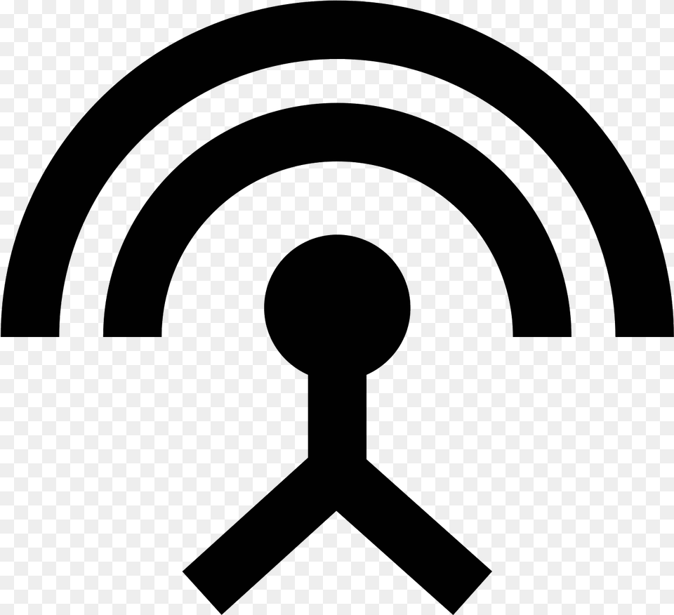Antenna Clipart Cell Site Circle, Gray Png Image