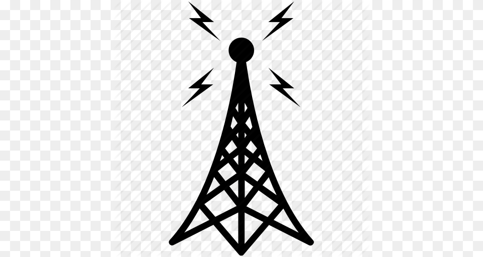 Antenna Clipart Signal, Cable, Power Lines, Electric Transmission Tower Free Transparent Png