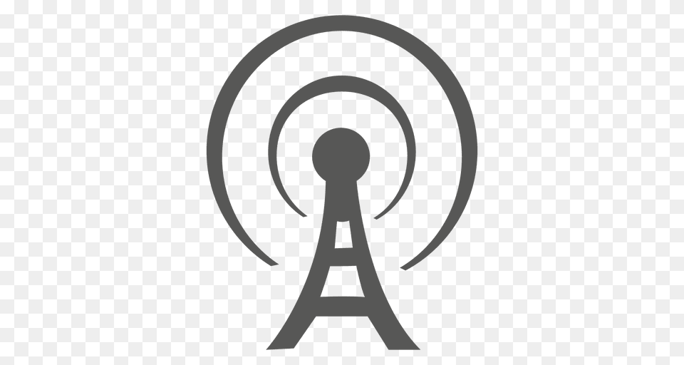 Antenna Tower Flat Icon, Green Free Png