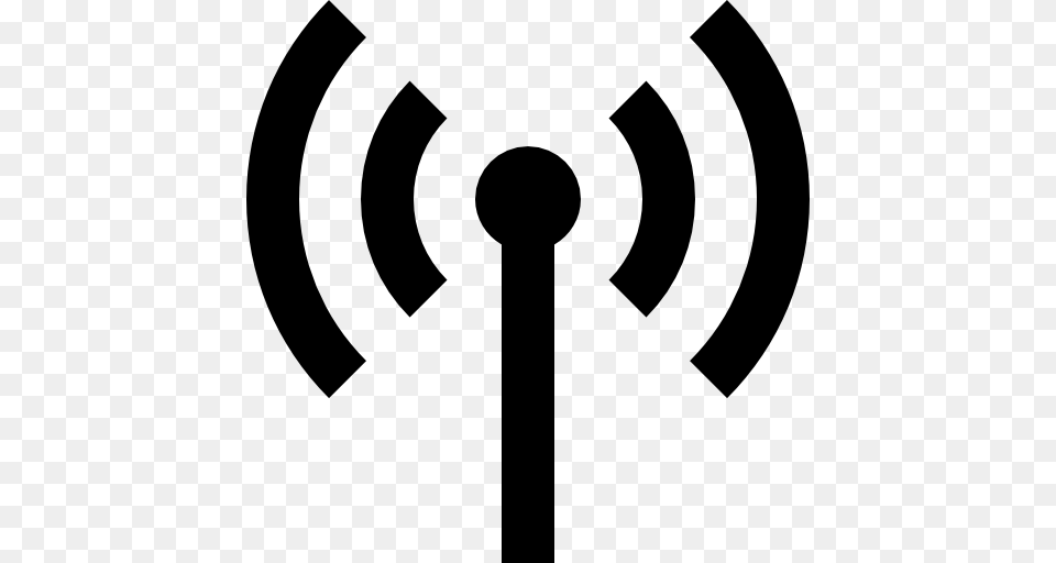 Antenna With Signal Transmission, Stencil Png