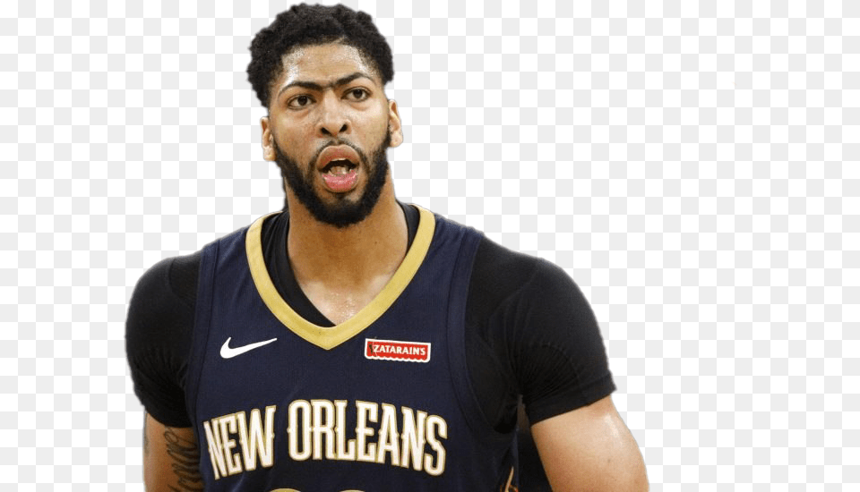 Anthony Davis Transparent Did Anthony Davis Shave His Eyebrows, T-shirt, Portrait, Photography, Clothing Free Png Download