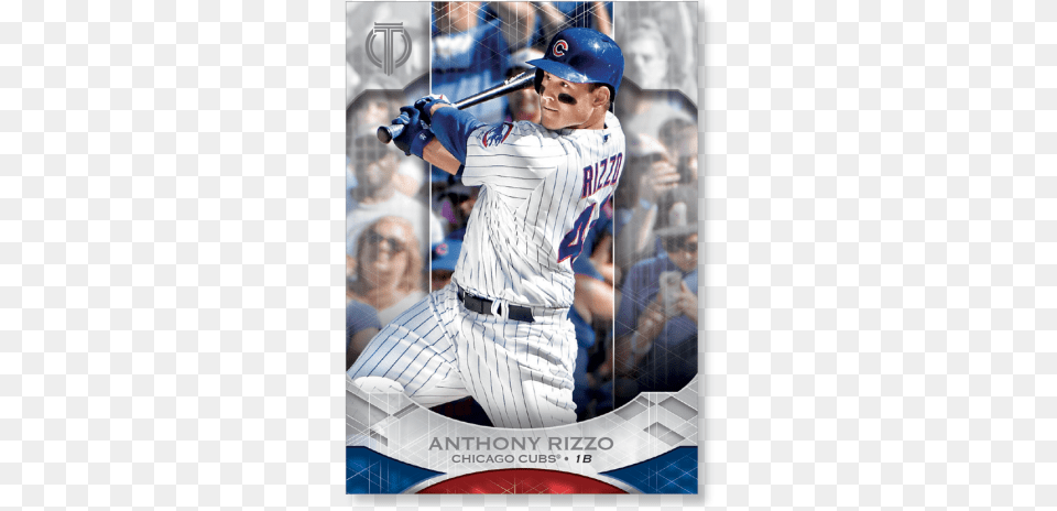 Anthony Rizzo 2019 Topps Tribute Base Cards Poster Baseball Player, Sport, Team, Person, People Png Image