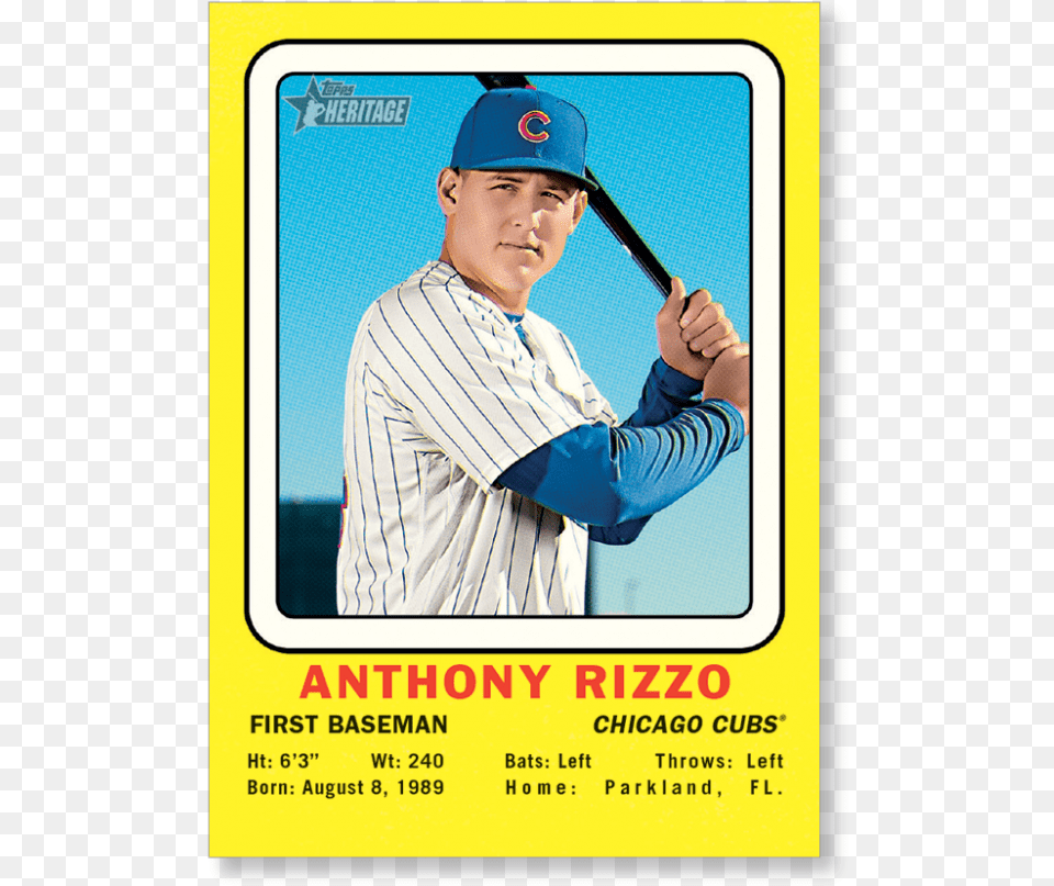 Anthony Rizzo Baseball, Advertisement, Team, Sport, Poster Free Png