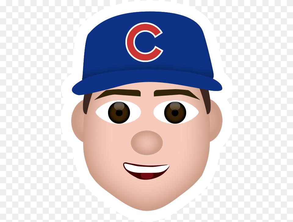 Anthony Rizzo Cubs Cartoon, Baseball Cap, Cap, Clothing, Hat Free Png Download