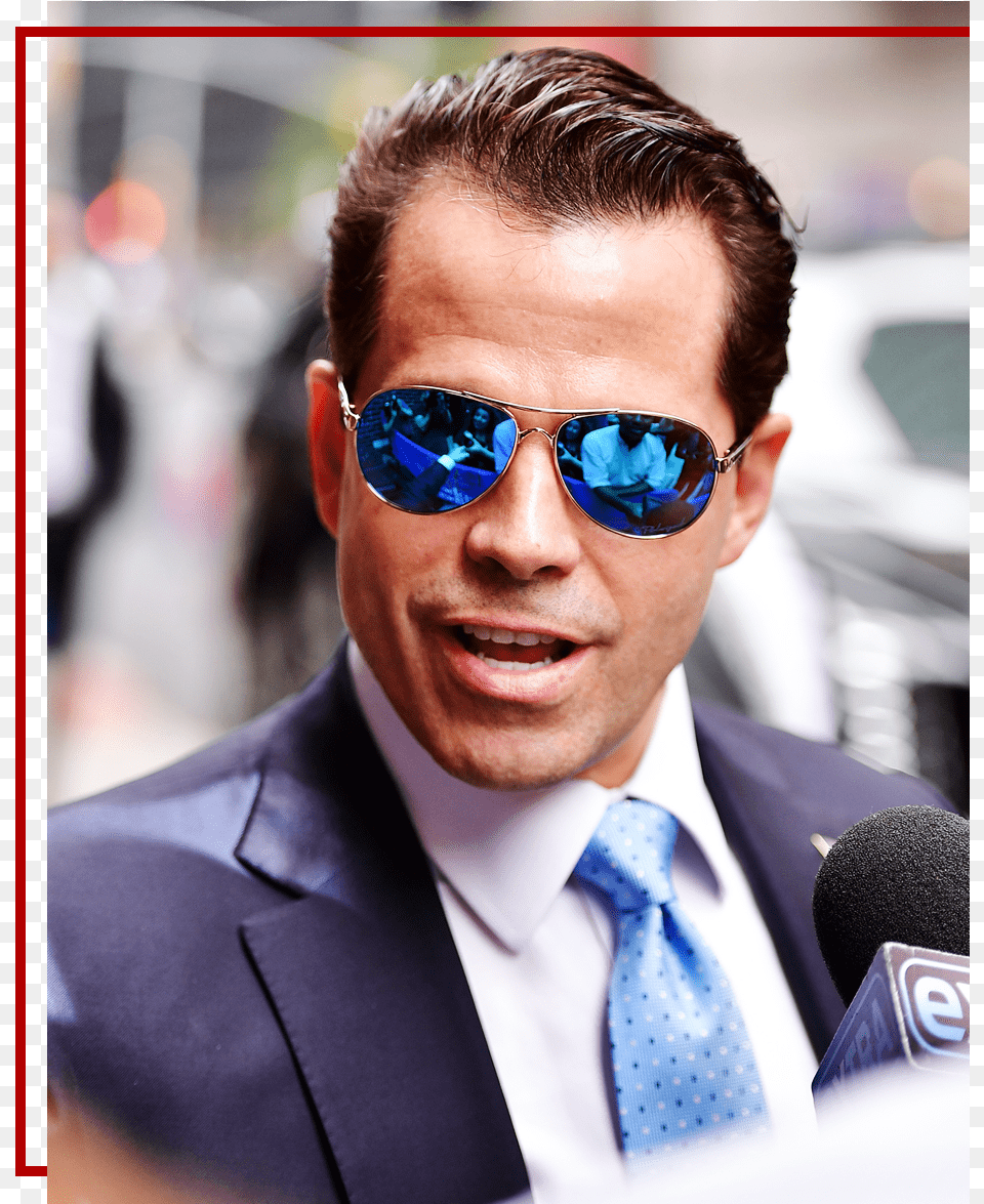 Anthony Scaramucci Parties With The Clintons On Marthas Gentleman, Accessories, Sunglasses, Necktie, Tie Free Png Download