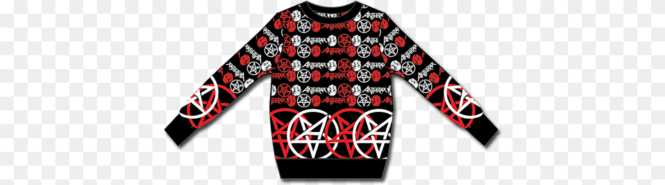 Anthrax Sweater, Clothing, Knitwear, Long Sleeve, Sleeve Free Png