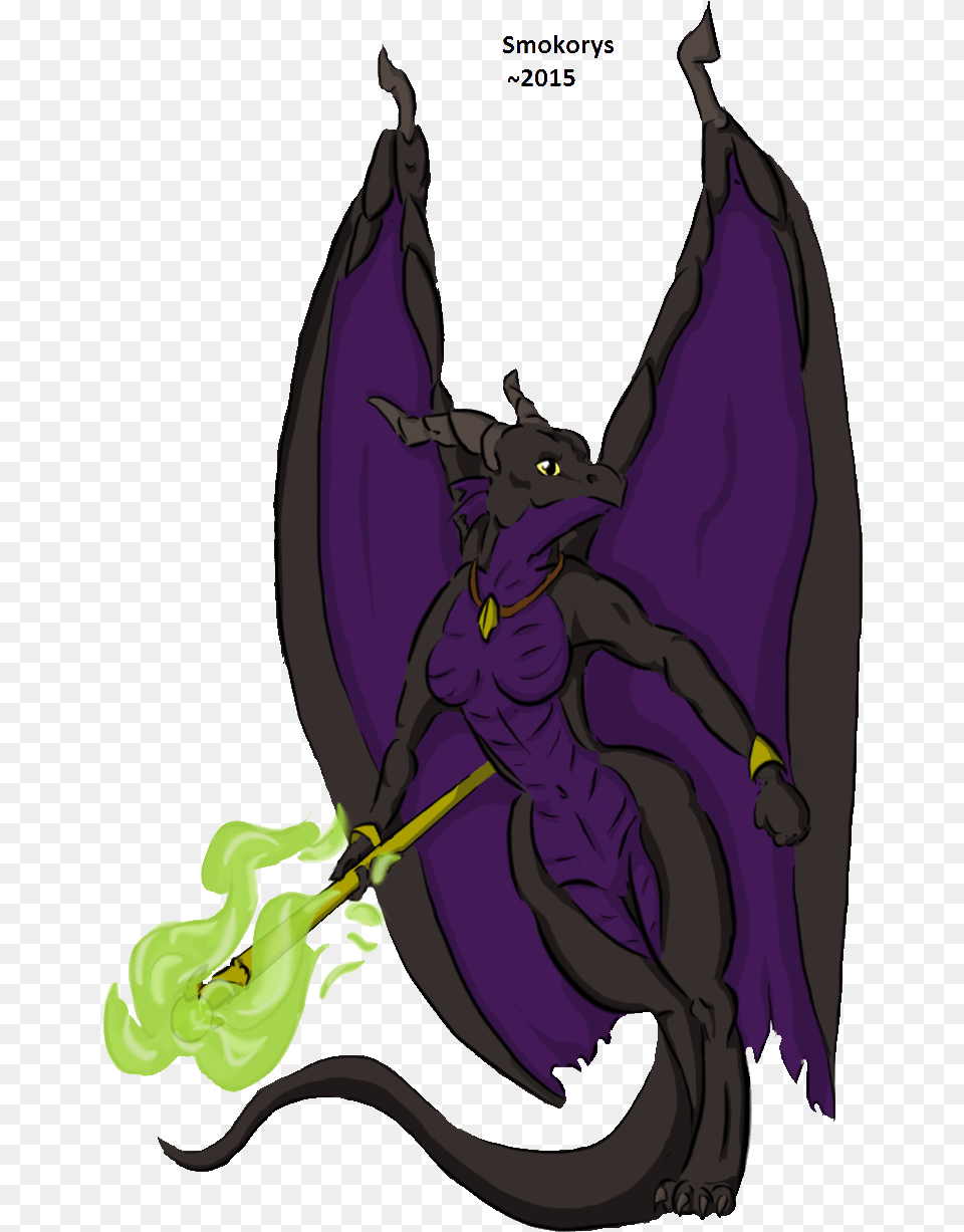 Anthro Dragon Form In Digital By Smokorys Maleficent Maleficent Dragon, Purple, Person Free Png