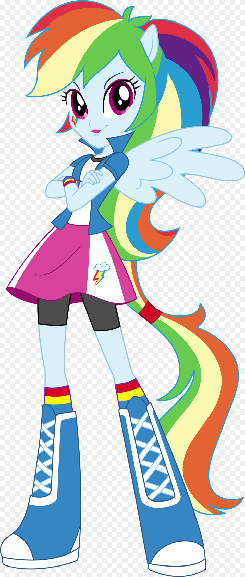 Anthro Eqg Rainbow Dash Vector By Icantunloveyou My Little Pony Equestria Girls Rainbow Dash, Book, Comics, Publication, Baby Png