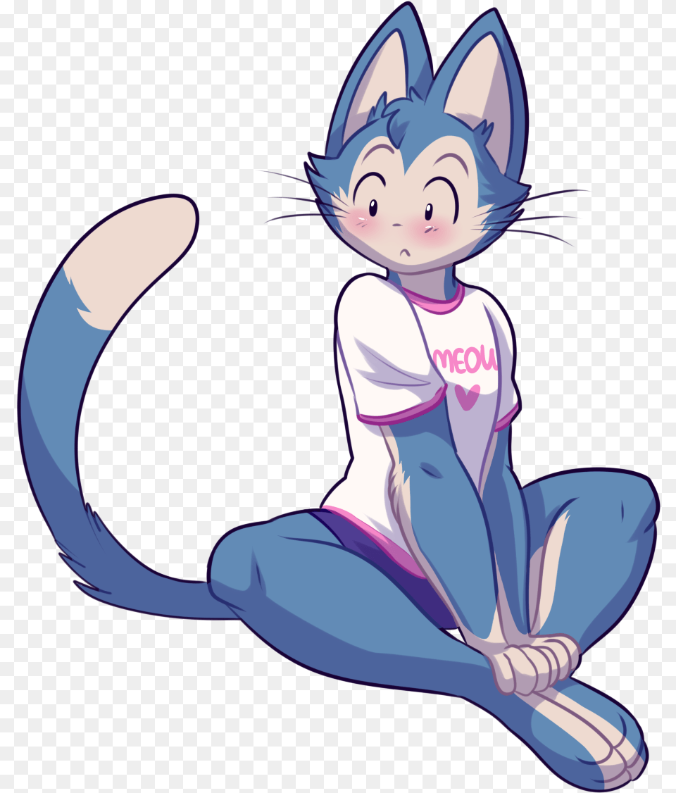 Anthro Puar Was My Best Creation Puar Furry Dragon Ball, Book, Comics, Publication, Cartoon Png Image