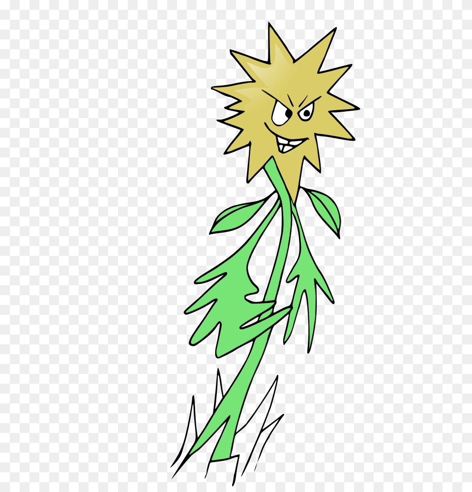 Anthropomorphic Angry Flower Clipart Cartoons Illustrations, Leaf, Plant, Animal, Fish Free Transparent Png
