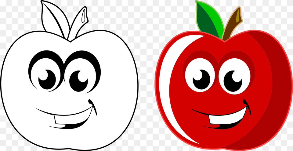 Anthropomorphic Apple Clip Arts, Food, Fruit, Plant, Produce Png Image