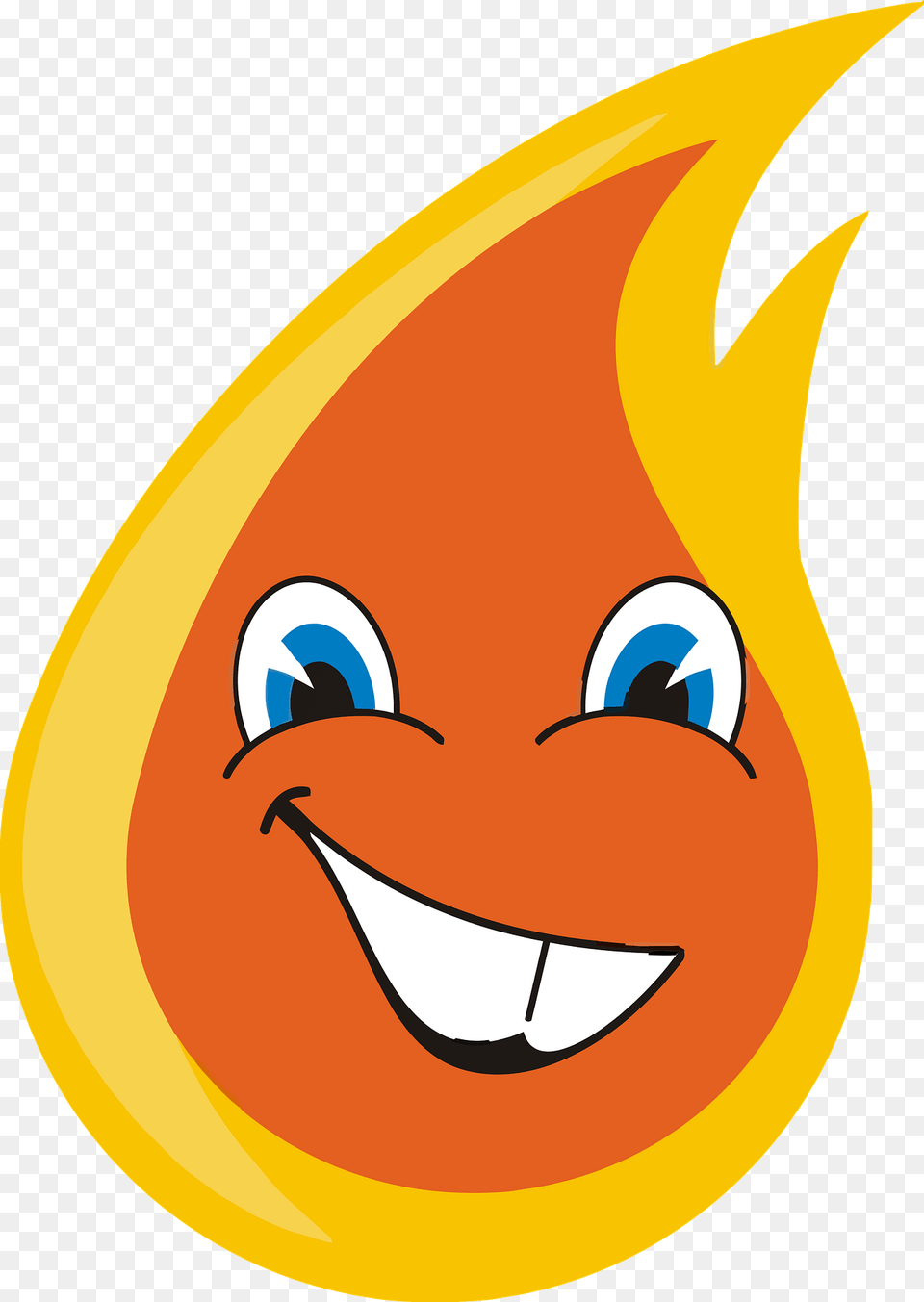 Anthropomorphic Flame Clipart, Cartoon Free Png